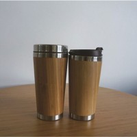 Bamboo car cup 304 stainless steel car cup coffee cup