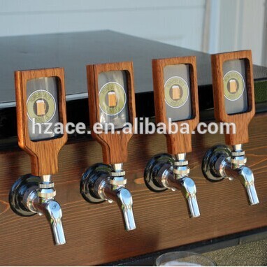 wooden top handle badges for beer